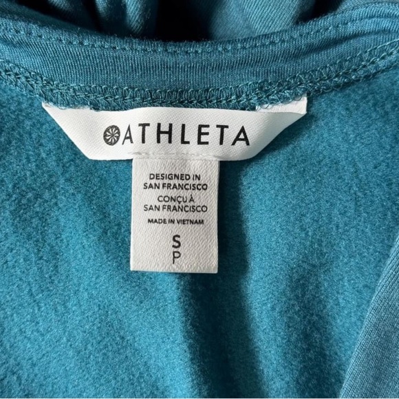 Athleta Balance Soft Tencel Jumpsuit Women’s Small Green Jogger Drawstring NWT - Picture 8 of 12